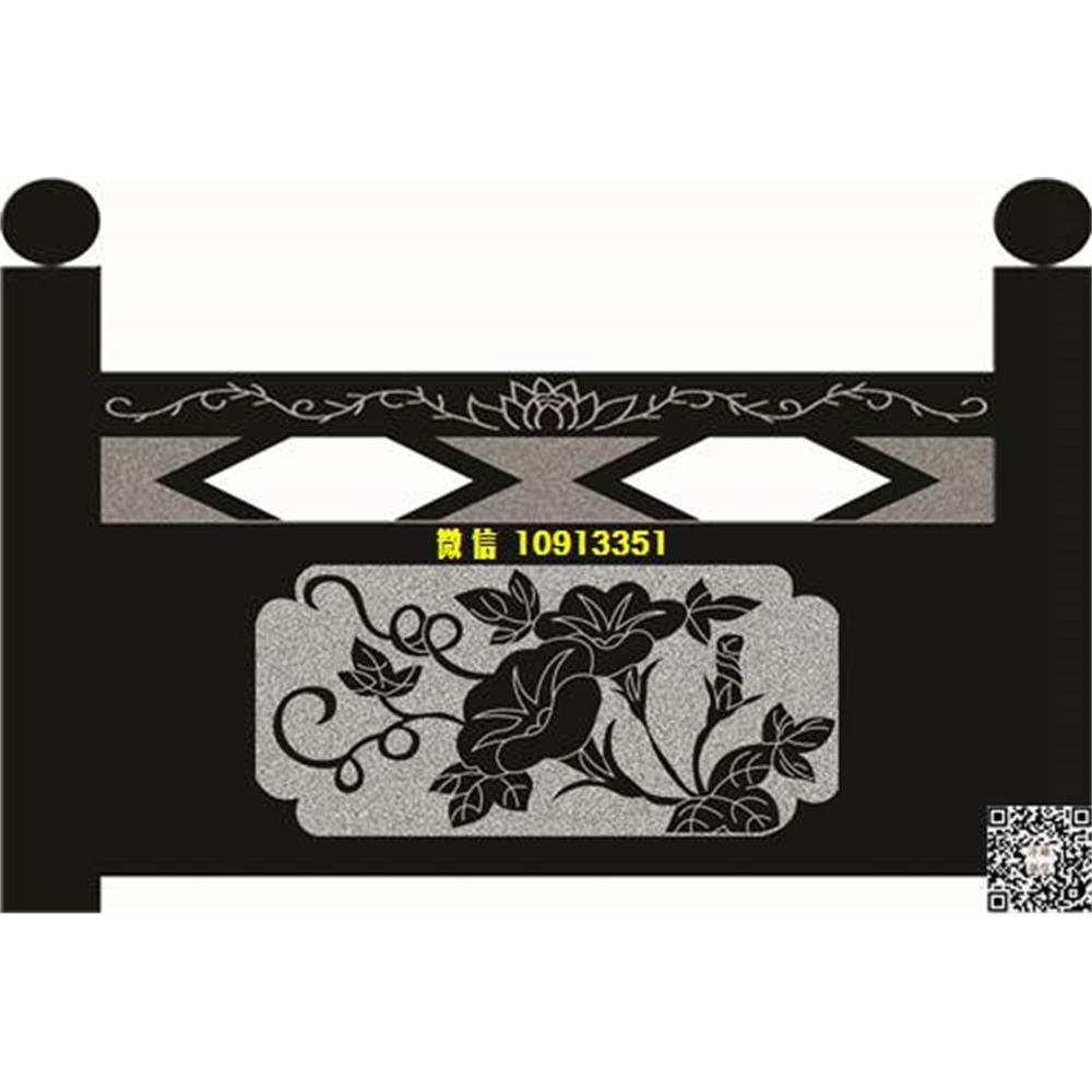 精雕图190牵牛花栏板精雕图线雕图线条图单线铣底图_电脑雕刻plt文泰矢量图精雕图浮雕图